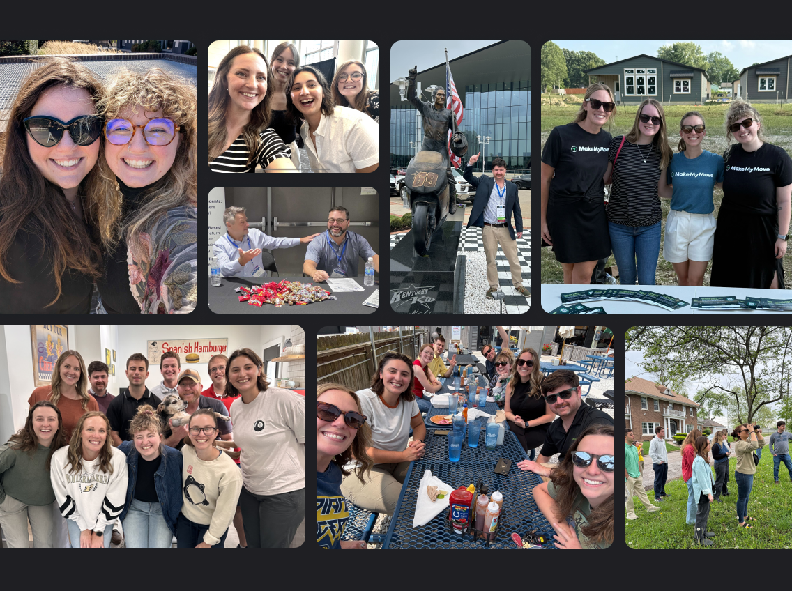 A render of three white cylindrical columns, against a warm creme background
